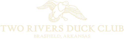 Two Rivers Duck club Logo. Two Rivers Duck Club is in the heart of Arkansas Duck Country featuring legendary flooded green timber duck hunting in Eastern Arkansas.
