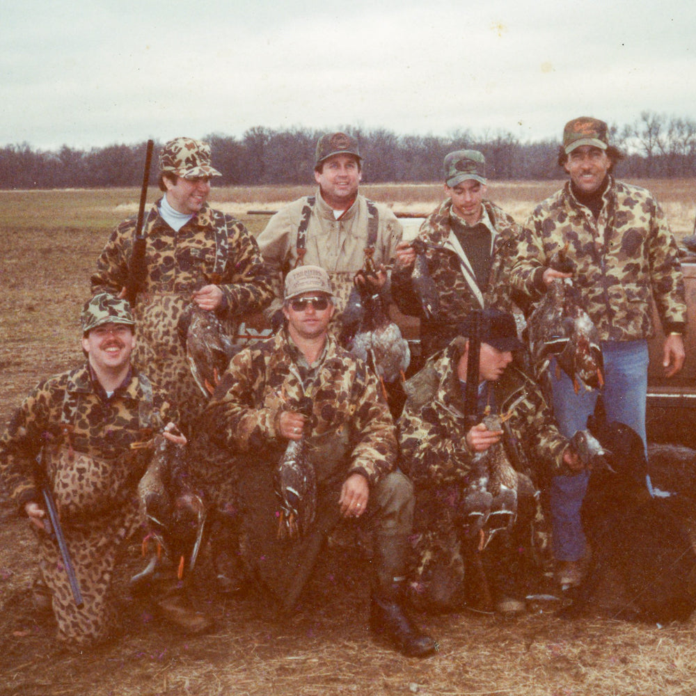 Vintage photo of hunters at Two Rivers Duck club.